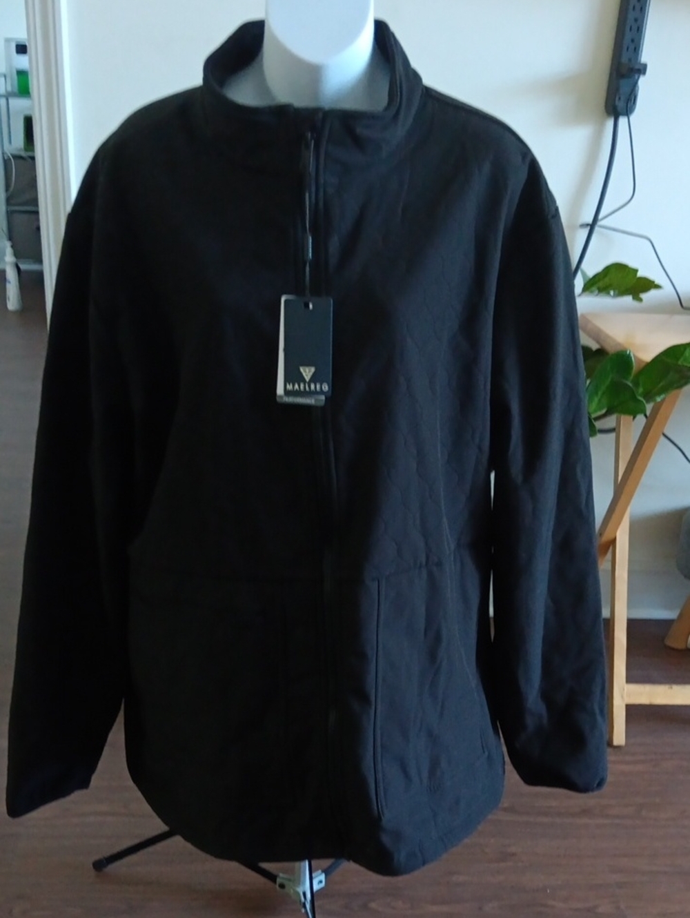 Maelreg Men's Coat Zip-Up New